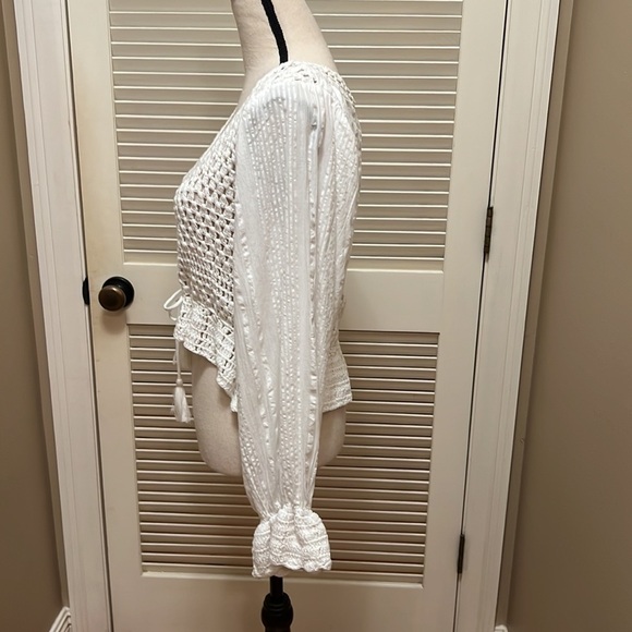 83. ๐HP๐. Free People Megan Crochet Top in Ivory - Picture 12 of 17